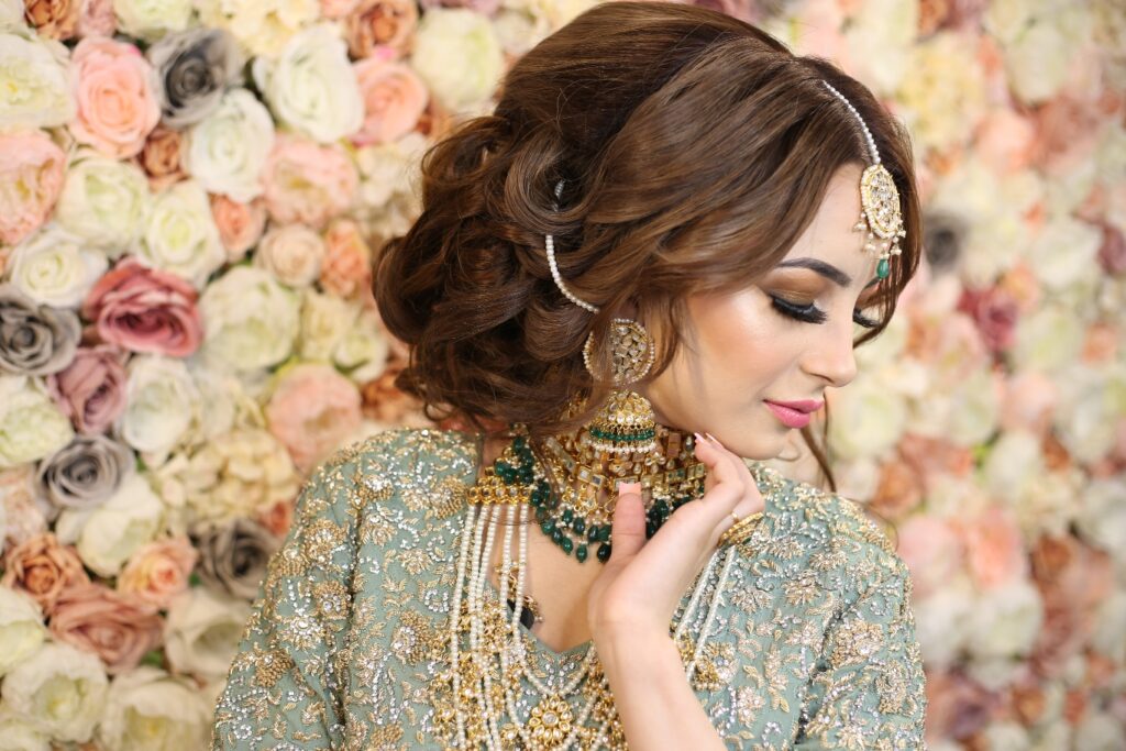 latest trend asian bridal soft makeup look soft hair style